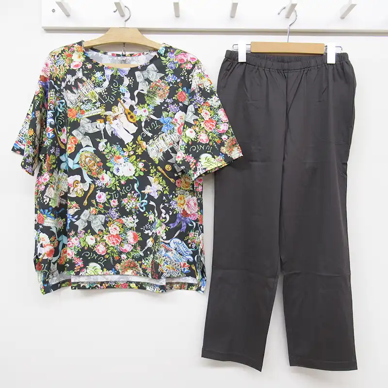 TUNIC　80双天竺・マリンラブ　５分袖TP/Dクロ